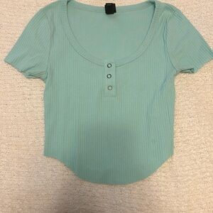 Teal baby tee